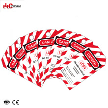 PVC Plastic Safety Lockout Tagout Tags with Custom Tags